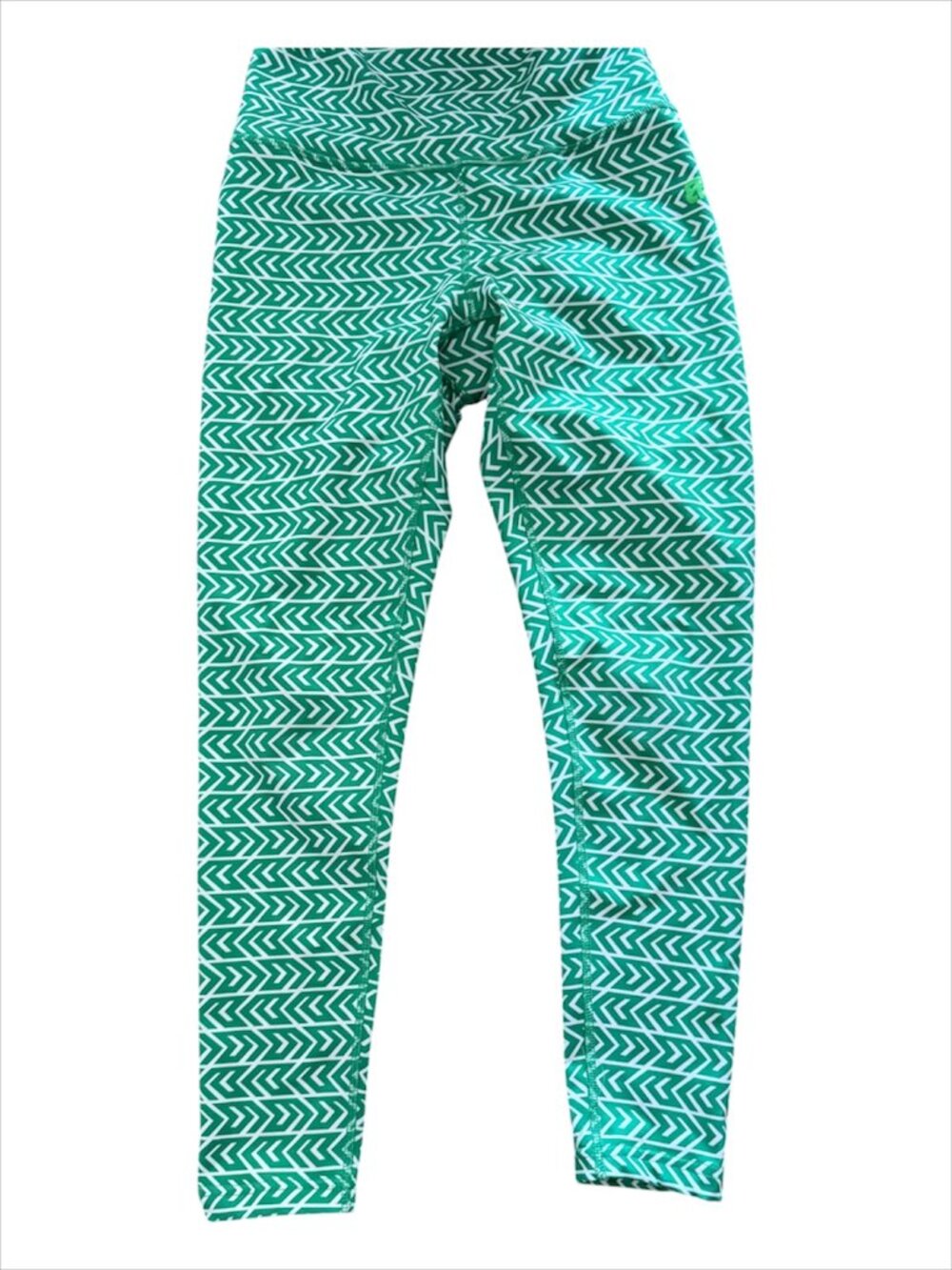 CK Bradley Green Patterned Leggings size xs